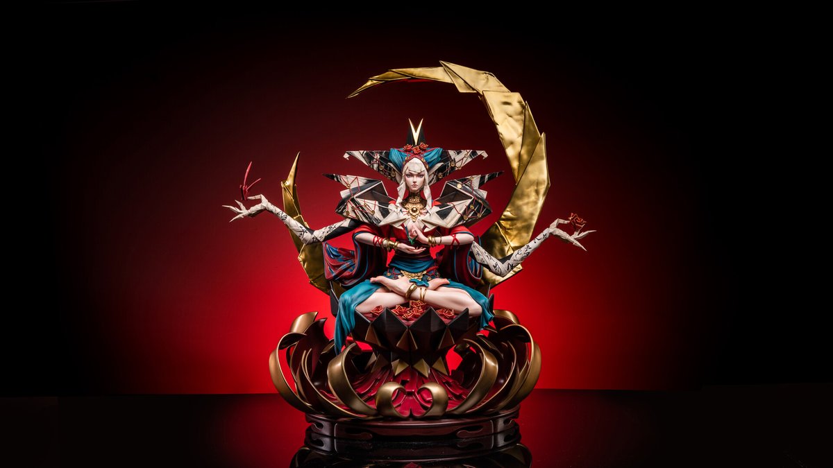 QIUjohn2's tweet photo. happy  to showcase our no.3 statue that I worked on with
@mujumonster
It was delayed longer because of the epidemic, finally finished.
we should be moving to preorder shortly next year    Concept and Direction:
@mujumonster
3D :
@QIUjohn2
paint :
@BombAce_Andy
photo：
@Chezterrrr https://t.co/x3iYRM98D9