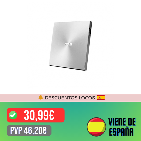 🔥 ASUS SDRW-08U7M-U - Grabadora externa de DVD 8X, paquete 2 uds M DISC, compatible con Mac, 13.9mm Ultraslim, M-DISC, cifrado de disco, almacenamiento web (12 meses), NERO Backitup, E-Green, E-Media 🔥

〽️ Descuento de 32.92%

🛒 Producto: