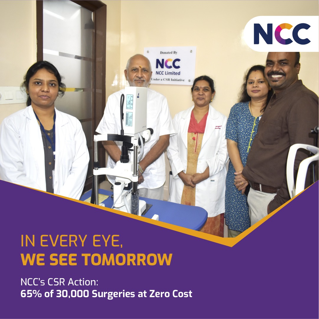 ncc_limited's tweet photo. #NCCLimited CSR transforms lives at #PushpagiriEyeHospital. Our #YAGLaserEquipment enables more cataract surgeries, restoring vision. Together, we're creating a brighter future.

#NCCIndia #NCCImpact #Projects #CSRActivities #OneNationOneOrganisation https://t.co/vZAasXWBG9
