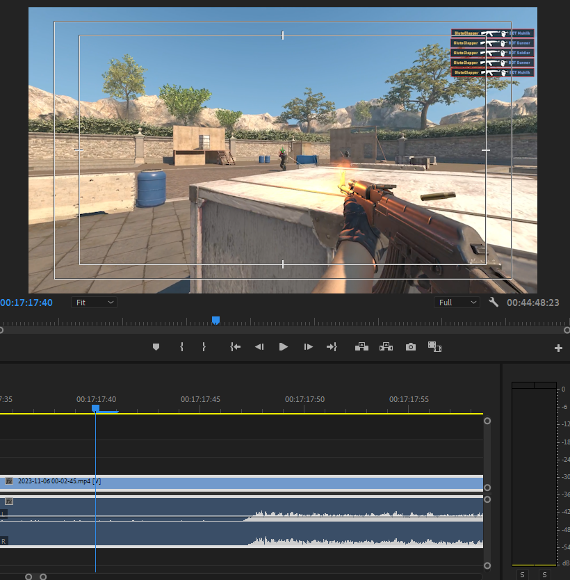 MacMate_'s tweet photo. CS2 MATHS TIME!
So using footage @ 60fps there is an 8 frame delay from shooting your gun before you hear in @CounterStrike 
If 1 frame = ~16.6ms
8/60 = ~133.3 ms
Speed of sound = ~343 metre's/second
343 x (133.3/1000) = 45.72M

Therefore our ears in #CS2 are ~45.72 Metres from our guns.

Nice.