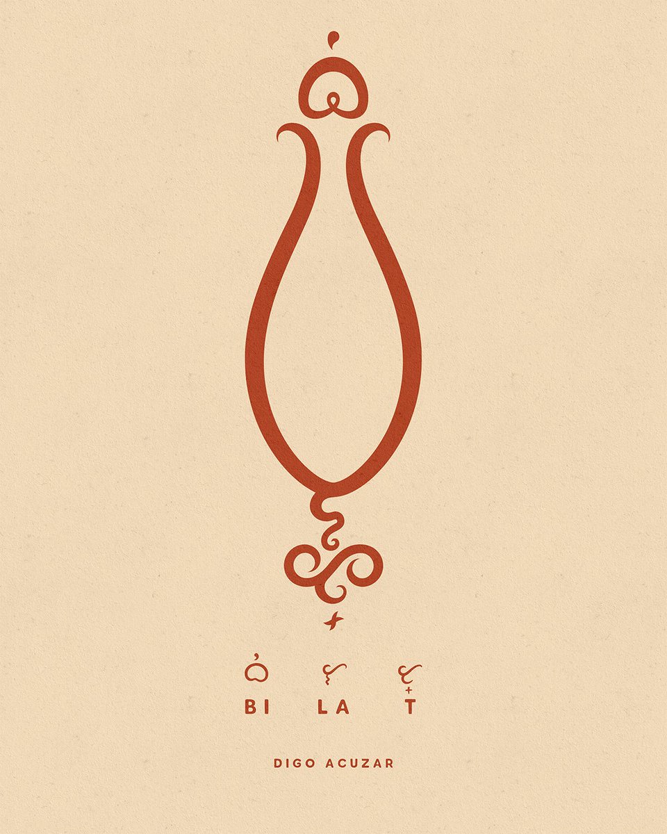 DigoAcuzar's tweet photo. Ancient writing meets modern expression.
This #Baybayin-inspired art, weaves the scripts ᜊᜒ, ᜎ and ᜆ᜔ read as "bi·lát", a Visayan/Cebuano word for vagina.
#DigoAcuzar #bilat #artph https://t.co/Ad9E3V47jc