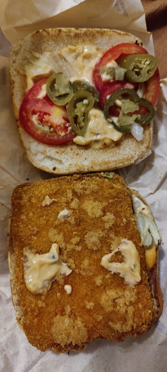 escapadingwhims's tweet photo. @BurgerKing @burgerkingindia Why so much of kanjusi in your top rated burger? https://t.co/lhD7i7h0q7