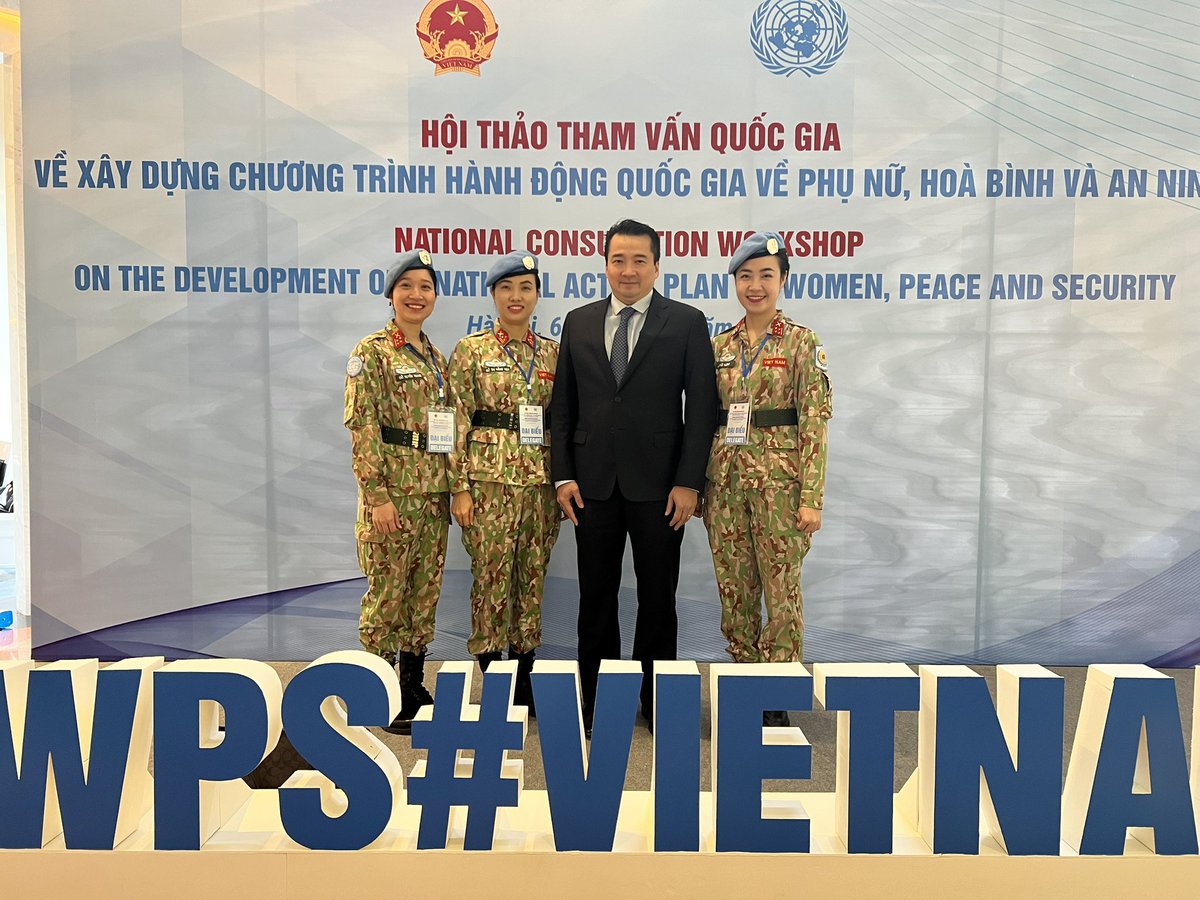 Happening now: Workshop on the draft of the National Action Plan on Women, Peace and Security. 14 Ministries in Drafting Committee; 48/63 provinces&amp;cities have provided inputs, and much more #WPS  <a href="/unwomenvietnam/">UN Women Viet Nam</a>