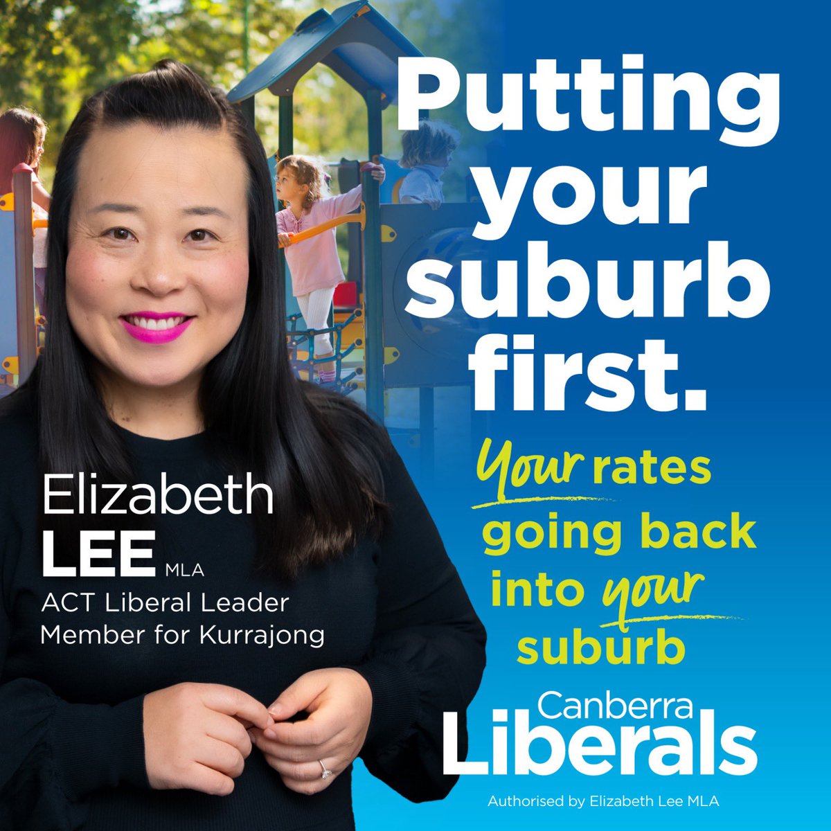 A <a href="/CanberraLibs/">Canberra Liberals</a> government will reinvest your rates back into your suburb.

Under our Putting Your Suburb First policy, every Canberra suburb will be eligible for funding for local projects chosen directly by the local community. 

To find out more 👉🏼 elizabethlee.com.au/newcbr
