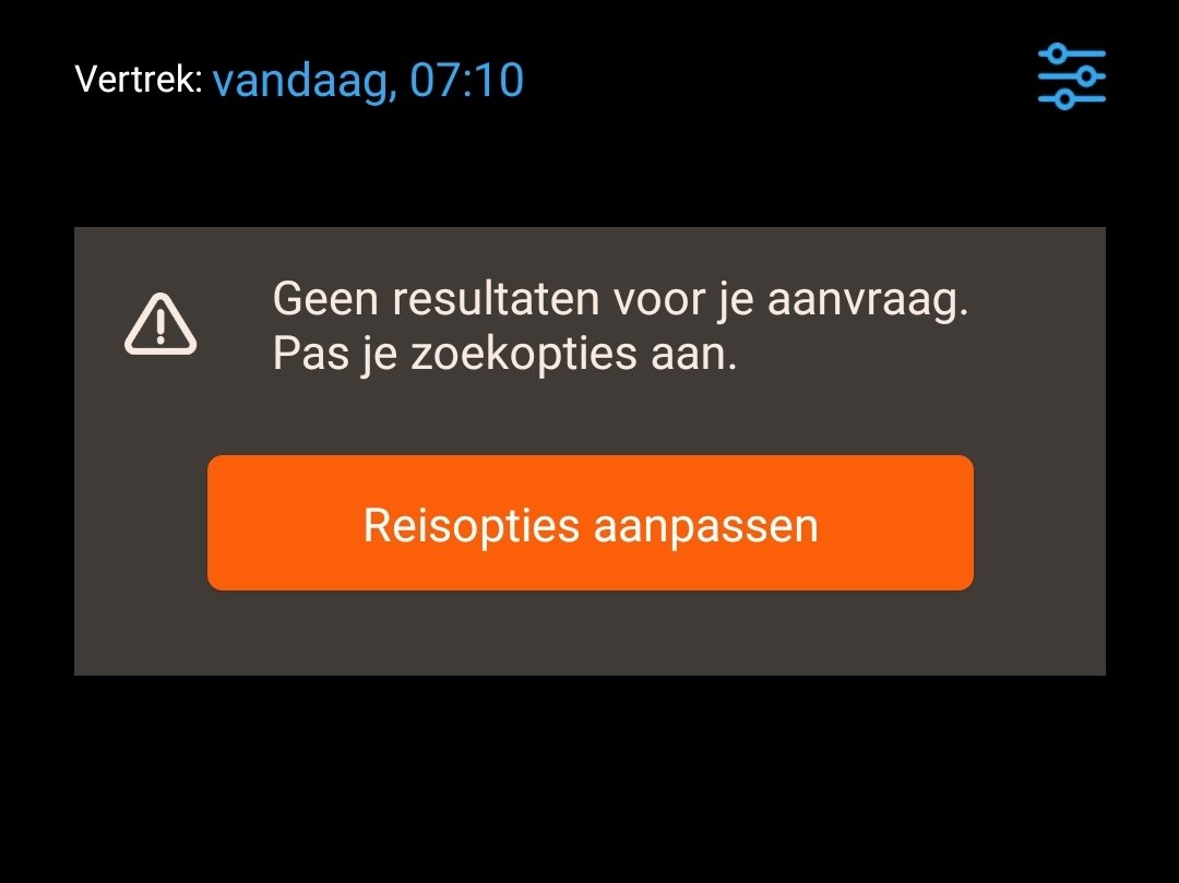 D3DIC4T3D's tweet photo. @NMBS app kapot? Site gaat ook niet  Orange en Telenet getest. https://t.co/RTXM2wyhRg
