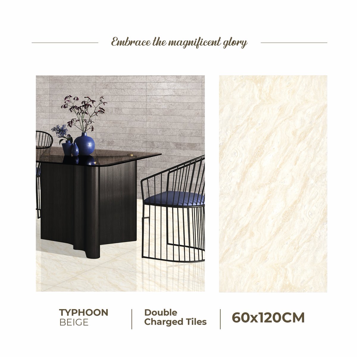 Embrace the magnificient Glosry with Multistone Granito.
𝐓𝐲𝐩𝐡𝐨𝐨𝐧 𝐁𝐞𝐢𝐠𝐞 || 𝐃𝐨𝐮𝐛𝐥𝐞 𝐂𝐡𝐚𝐫𝐠𝐞𝐝 𝐓𝐢𝐥𝐞𝐬 || 𝟔𝟎 𝐱 𝟏𝟐𝟎 𝐂𝐌
Place the Order now!
𝐂𝐨𝐧𝐭𝐚𝐜𝐭: +91 98257 20651

𝐄𝐦𝐚𝐢𝐥: multistoneinfo@gmail.com