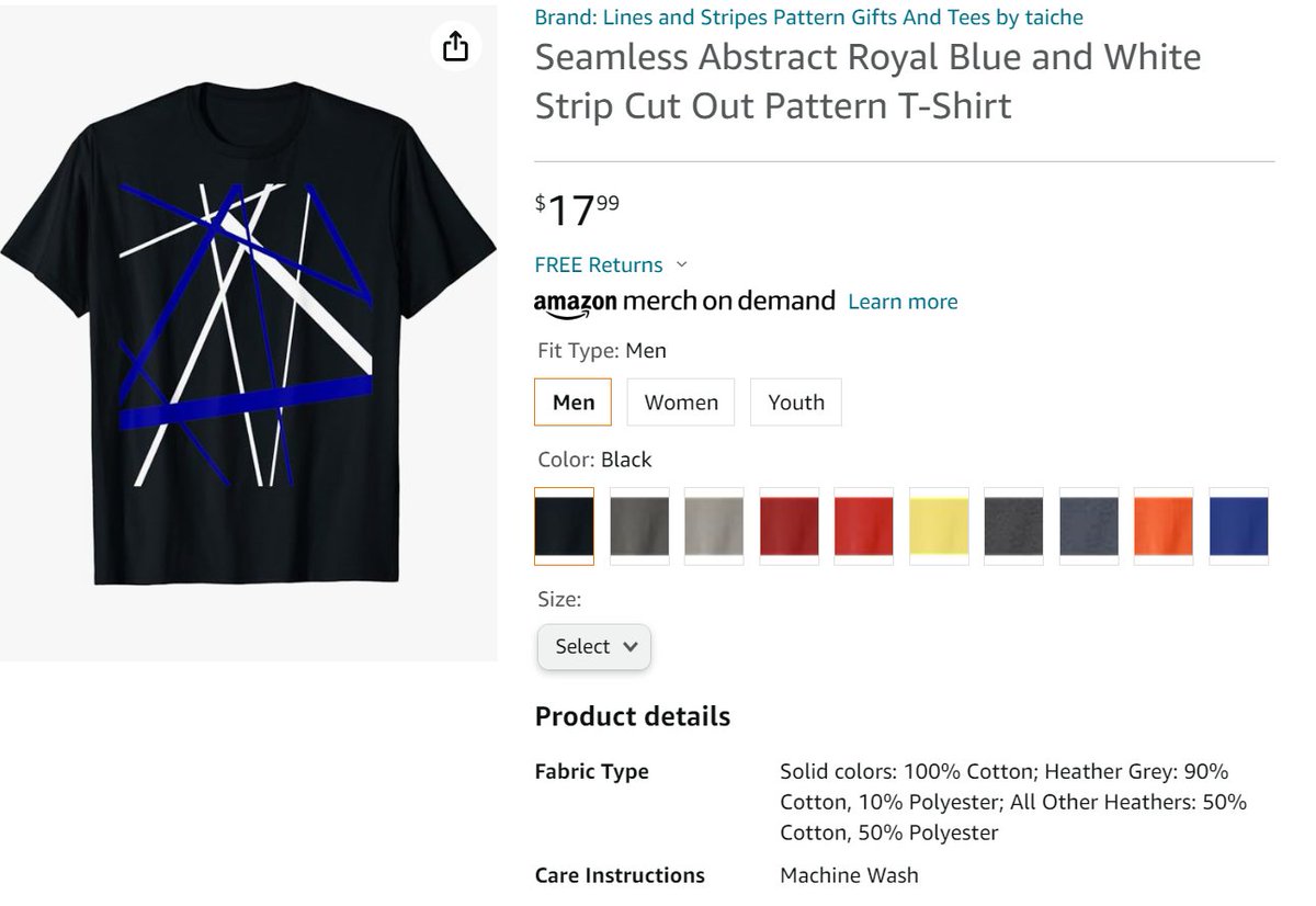 TaicheTees's tweet image. Amazon.com: Seamless Abstract Royal Blue and White Strip Cut Out Pattern #TShirt #Clothing #taiche #stripespattern #geometricpattern #overlapping #interiordesign #supportsmallbusiness #smallbusiness #fashionista #pattern #homedecor amazon.com/dp/B08QF3MY1K