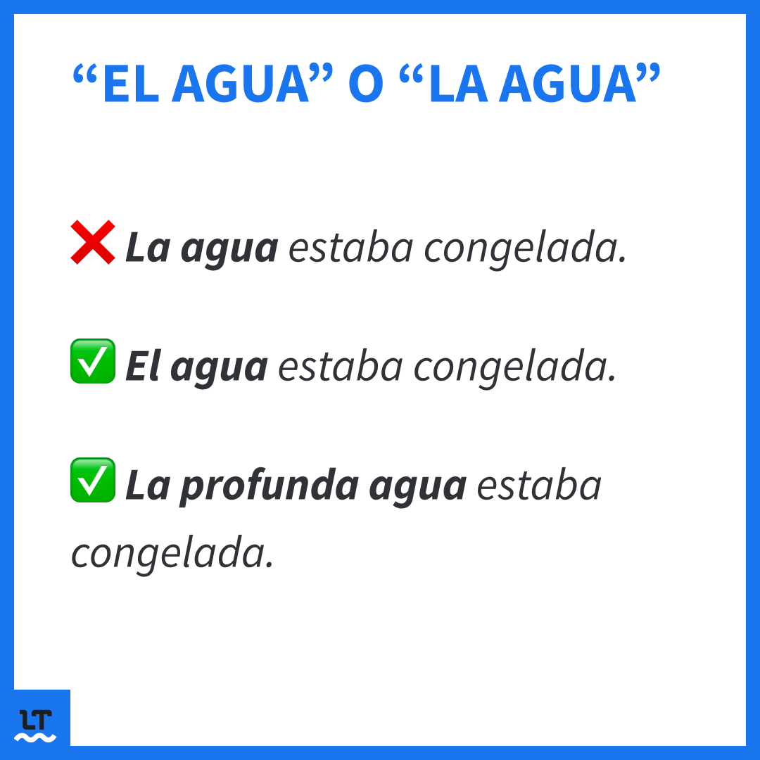 languagetool_es's tweet photo. 💦 🌊 ¡Al agua patos! 🦆

 ❓❓¿Cómo se dice “el agua” o “la agua”? 

 😵‍💫😵‍💫 ¿Por qué la palabra femenina “agua” lleva el artículo “el” delante?

Os dejamos por aquí estas preguntas y nos vamos nadando…🏊🏻‍♂️🏊🏻‍♂️ https://t.co/HINncVaEgQ