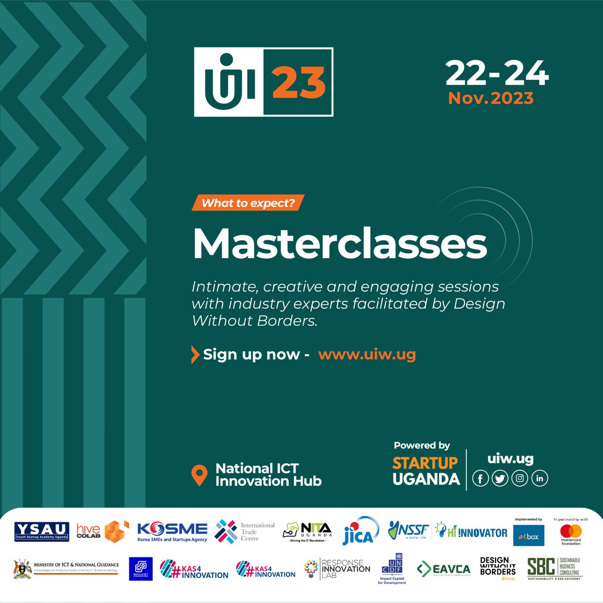 innovationhubug's tweet image. 🚀 Exciting News! Just 2 weeks to go until #UIW2023 Get ready for an amazing line up of events, including Business Clinics, Fireside Chats, Masterclasses, &amp;amp; much more. Don&apos;t miss out on this incredible opportunity to supercharge your innovation journey.