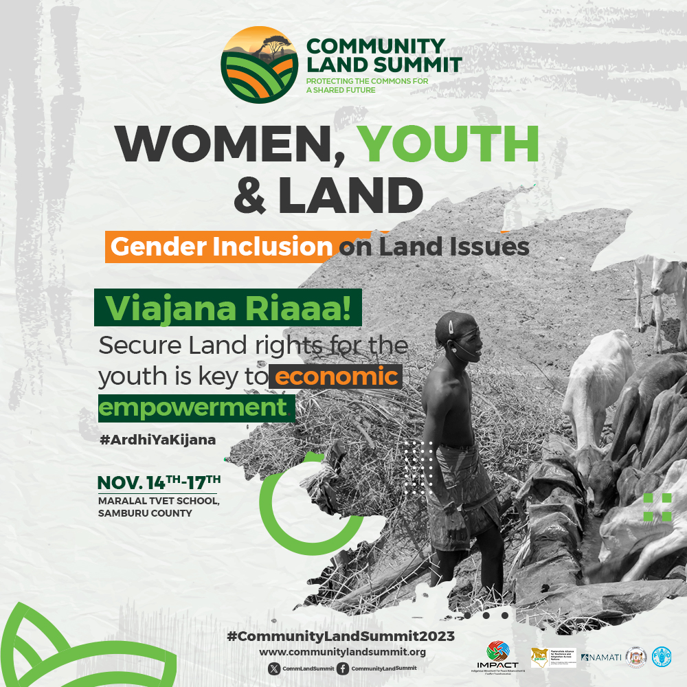 Kenya_IMPACT's tweet photo. The role of youth in land is essential for fostering sustainable land management,protecting the environment and ensuring the well-being of future generations.Their creativity can lead to positive changes in how society values and cares for its land resources #communitylandsummit https://t.co/OjIkyxkFrO