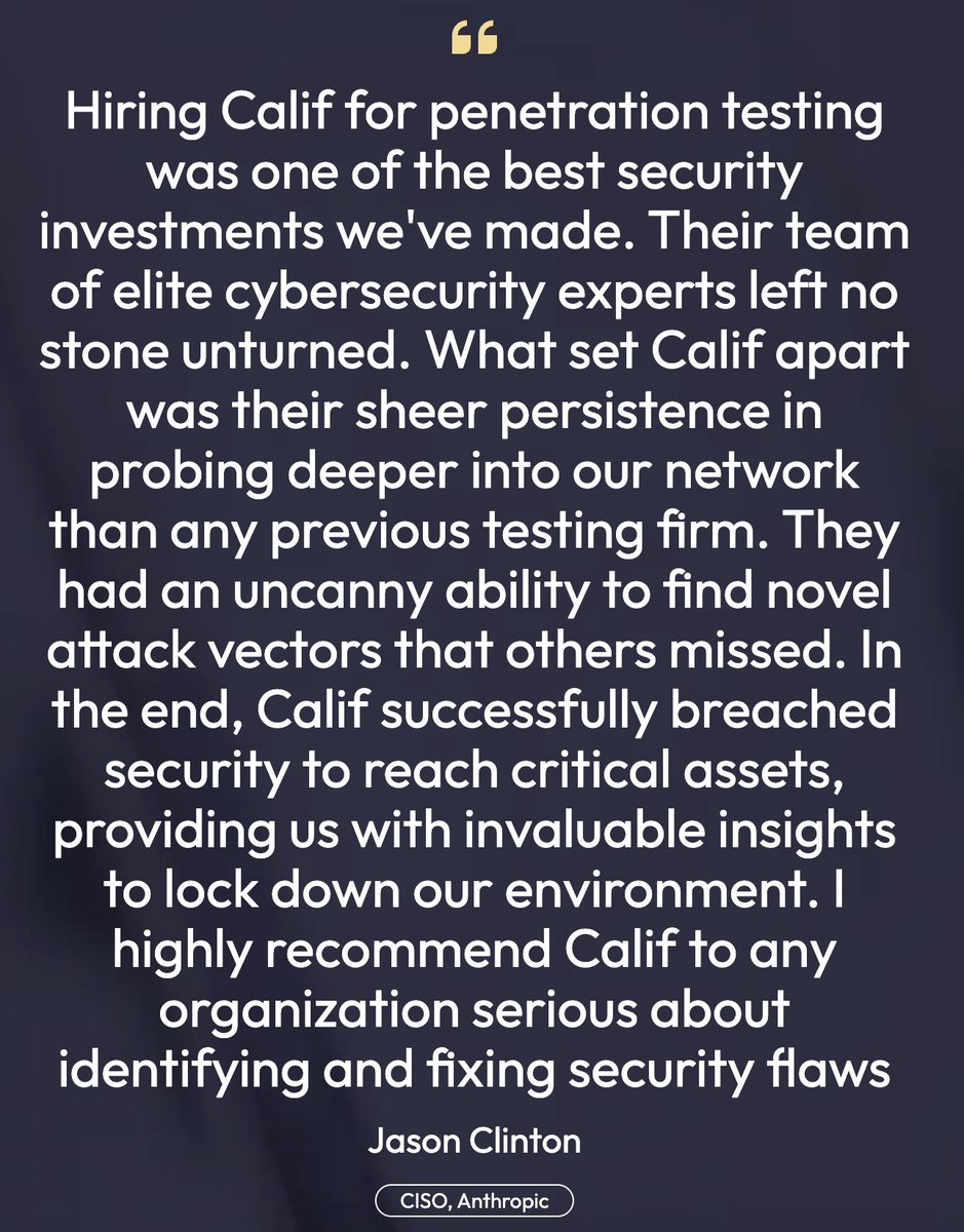 Pretty cool testimonial from <a href="/AnthropicAI/">Anthropic</a>. If you're into hacking AI models, we're hiring!

docs.google.com/document/d/1SJ…