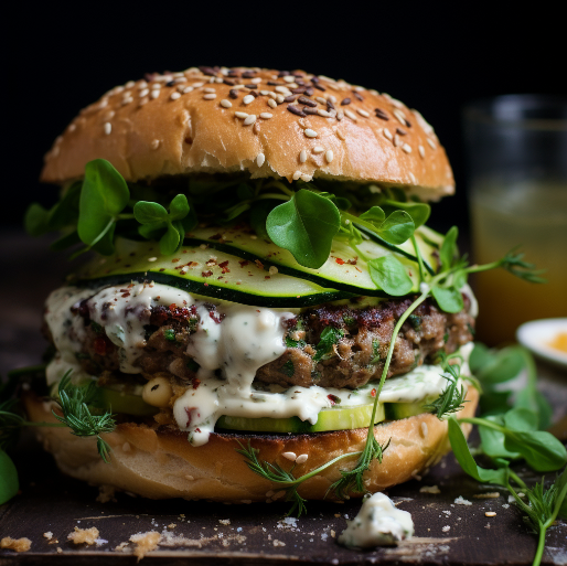 ChefsBurgers's tweet photo. Amazing Beef Burger with Zucchini and Garlic Mayo Sauce - Burgers Recipes For You 2023 https://t.co/halpPyKjcH https://t.co/9U4yfesuzR