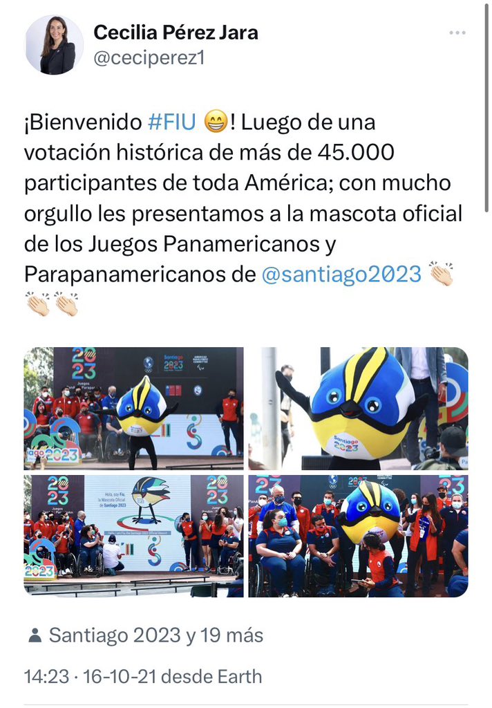 chelocolino's tweet photo. Merluzos con tragedia al descubrir que hasta fiu fue diseñado en el gobierno de piñera .
#Parapanamericanos2023 
#Panamericano2023 
#FiuMania https://t.co/8UM4GXZ5jE