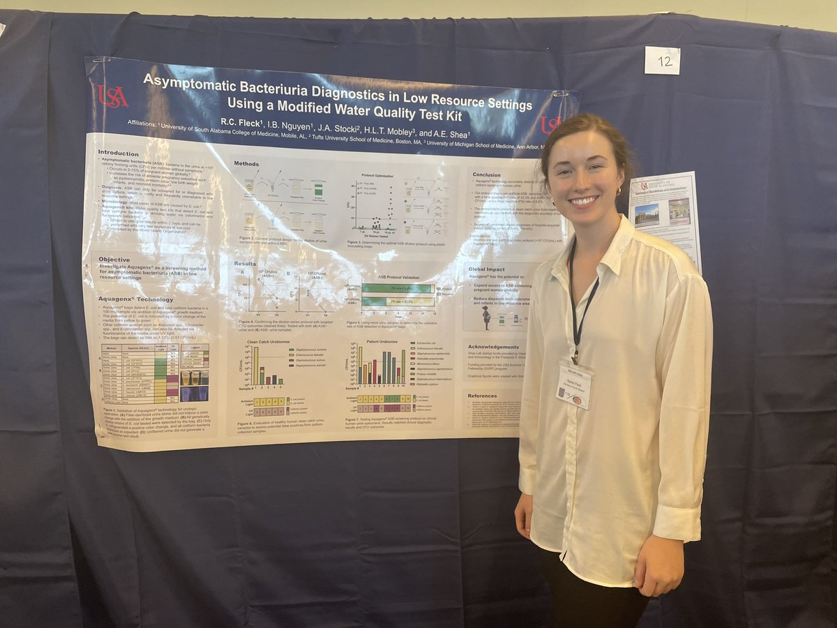 AShea_Lab's tweet image. Our first conference as a lab was so much fun! Great poster presentations by two of our undergraduate students at the Southeastern Branch meeting of #ASM #SEBASM2023
