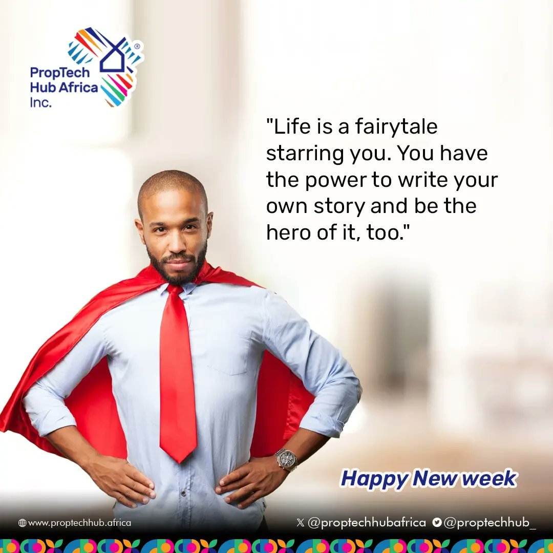 'Life is a fairytale starring you. You have the power to write your own story and be the hero of it, too.'
Happy New week. 

#proptechstartup #proptechnews #investment #startup #techstartup #investment  #blessedweek #MondayMotivation