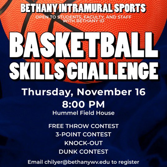intramurals_bc's tweet image. Register now for the intramural basketball skills challenge next Thursday, Nov 16 @8:00 PM! forms.gle/yRMta1TL81mX7h…
➡️Prizes! Apple Watch, mini-speaker, champ t-shirts
➡️Open to all students, faculty, and staff
➡️SPACE IS LIMITED
➡️MUST BE PRE-REGISTERED!