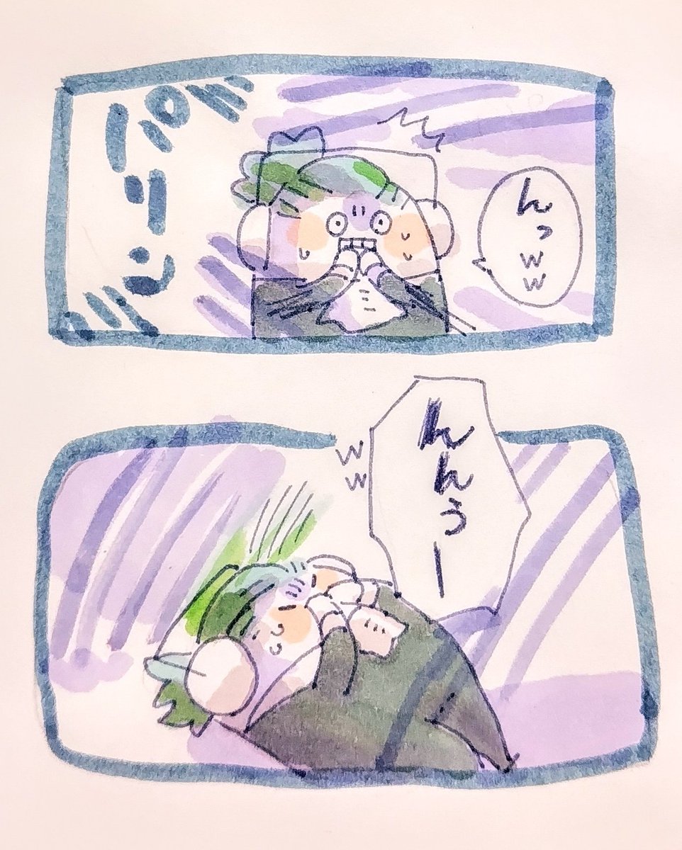 【叫んではいけない】🎧さんターンより
恐怖を感じると笑ってしまうタイプなんだそう 