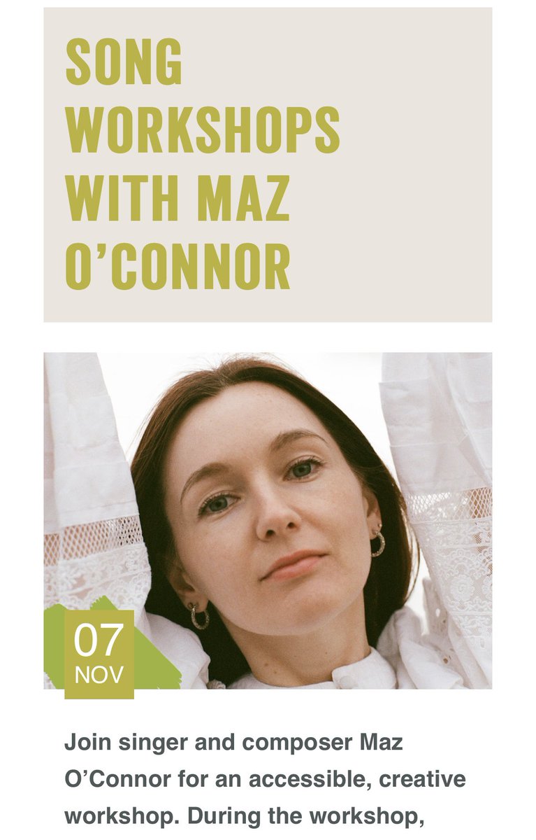 I’m running an online songwriting workshop tomorrow night ✨
Join me for a creative couple of hours, suitable for all, no experience necessary. More info and booking here:
liverpoolirishfestival.com/events/song-wo…
Supported by <a href="/ace_national/">Arts Council England</a> and <a href="/LivIrishFest/">Liverpool Irish Festival</a> 💚