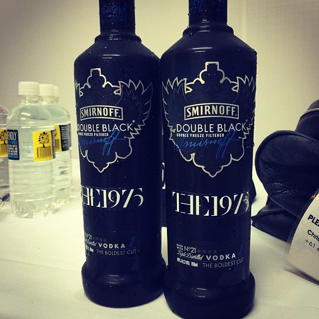 robbersatsunset's tweet photo. babe we have guests bring out the 1975 vodka https://t.co/AfB4GRFMHo