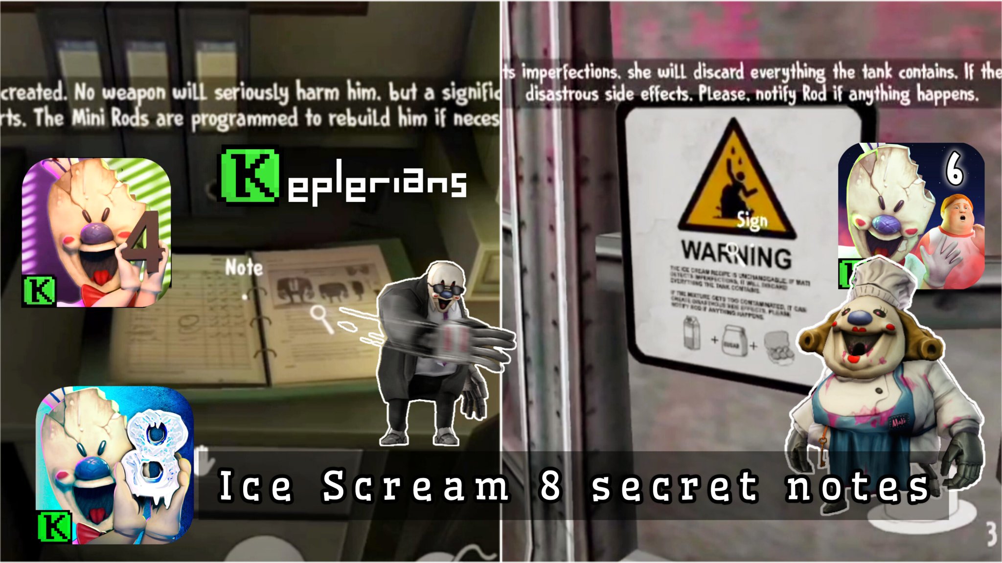 Caffeinated Gamer YT 300K🎮 on X: New Ice Scream 8 secret notes 🍦   #CaffeinatedGamer #Keplerians #IceScream   / X