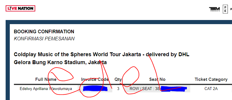 dHeLedHeL's tweet photo. HELP RT.
WTS 1 TIX COLDPLAY IN JAKARTA  
CAT 2A ROW/38

✅DP dan COD Pas Aku tuker tiket langsung boleh - Aku juga ikut nonton, ini cuma 1 yang dijual ya
📷DM TWITTER dan IG aku @dhelanaa
[HARGA WARAS 5,5jt ] 
#Coldplay #Coldplayinjakarta #wtscoldplay #wtbcoldplay  #WTS https://t.co/f9X2csnJ7E