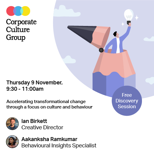 CCLtd's tweet photo. The impacts of global economic, social and political uncertainty are being felt keenly by organisations right now.

Join Aakanksha Ramkumar and Ian Birkett to accelerate transformational change through culture and behaviour.

Register your interest: https://t.co/f4lQ6TY7oU https://t.co/BXhYObsGff