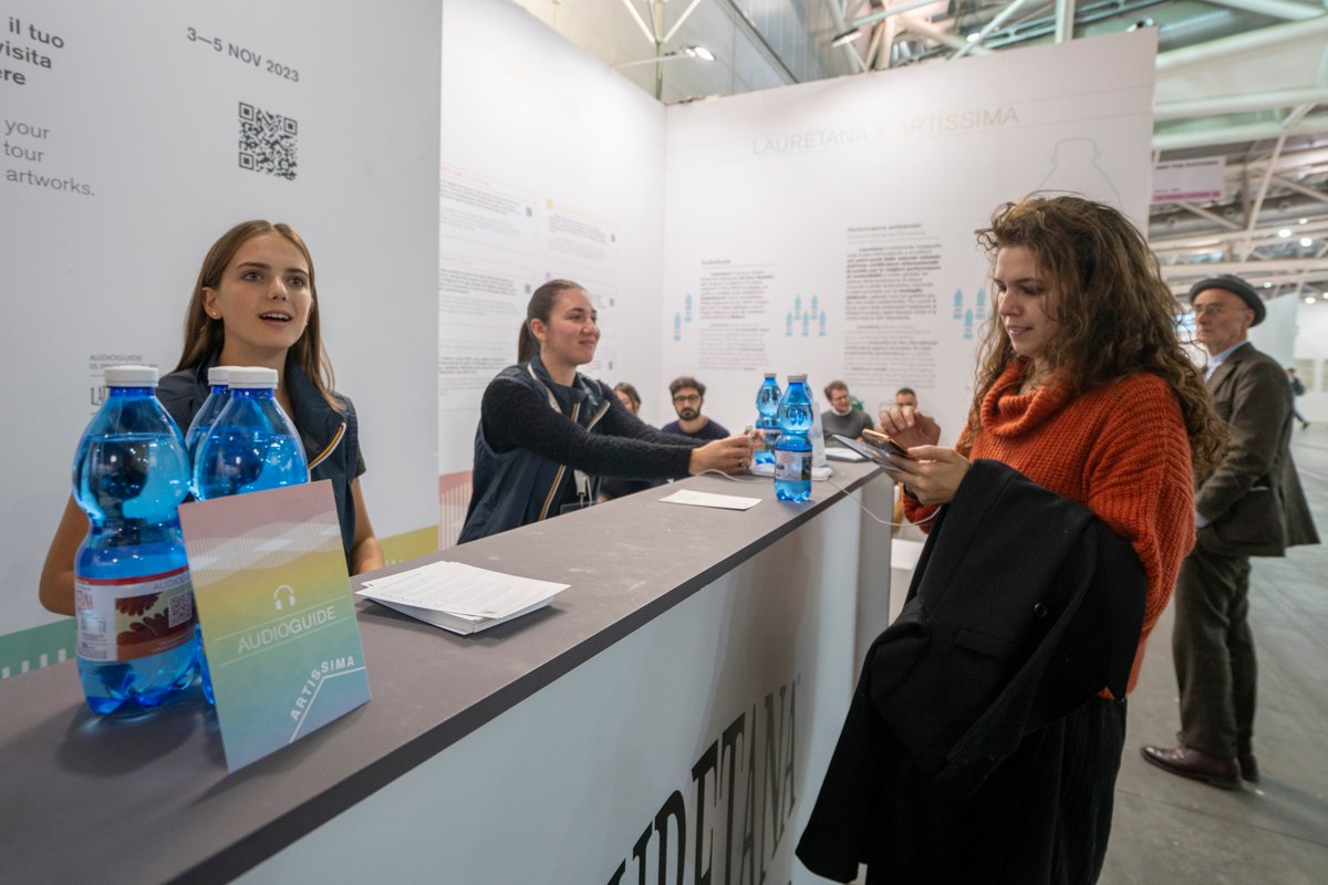 ArtissimaFair's tweet image. #Artissima2023 ringrazia #Lauretana per la rinnovata e duratura partnership con la fiera e per la collaborazione allo sviluppo del progetto digital #AudioGuide