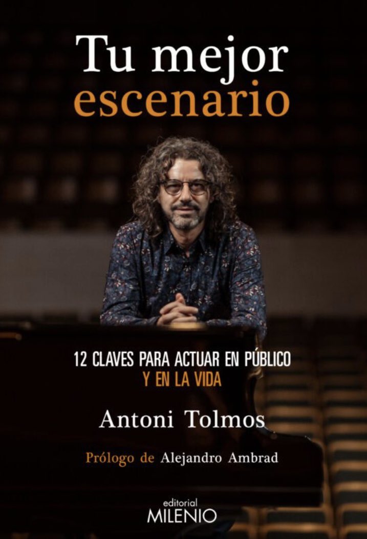 L’Antoni Tolmos <a href="/AntoniTolmos/">Antoni Tolmos</a> ens parlarà del seu llibre, ‘Tu mejor escenario’, en una conferència-concert, en català, i interpretarà peces del seu darrer disc. Ds 11 nov 18 h Castell Concabella. 
Entrada lliure. Us oferirem una copa de cava.
<a href="/CConcabella/">Castell de Concabella</a>  
<a href="/EdMilenio/">Editorial Milenio</a>