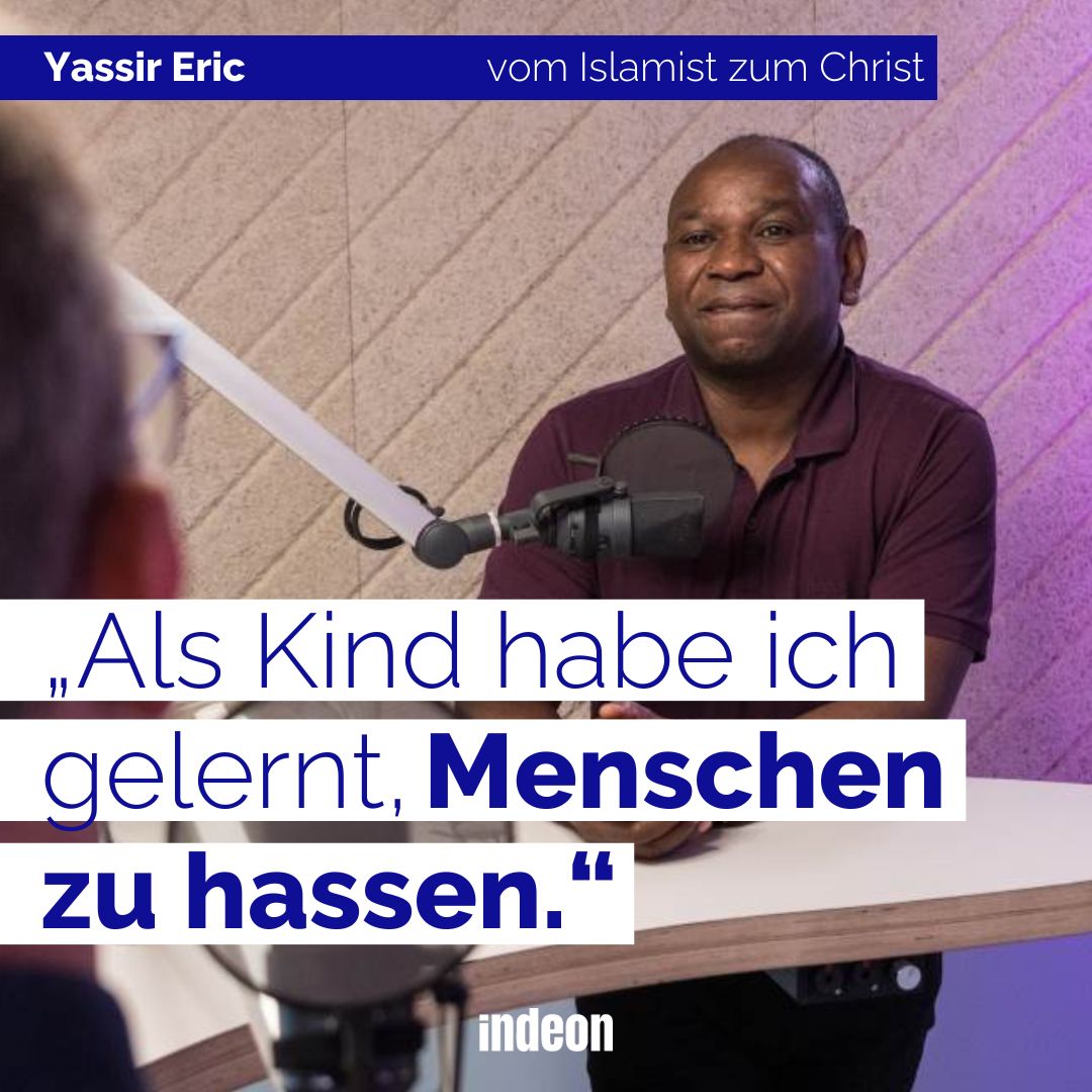 „Als Kind habe ich das Wort Toleranz nie gelernt. Ich habe gelernt, Menschen zu hassen, die nicht so denken wie wir.“ Yassir Eric war früher mal Islamist im Nordsudan. Als er auf zwei koptische Christen trifft, ändert sich alles für ihn. indeon.link/v5Wuw