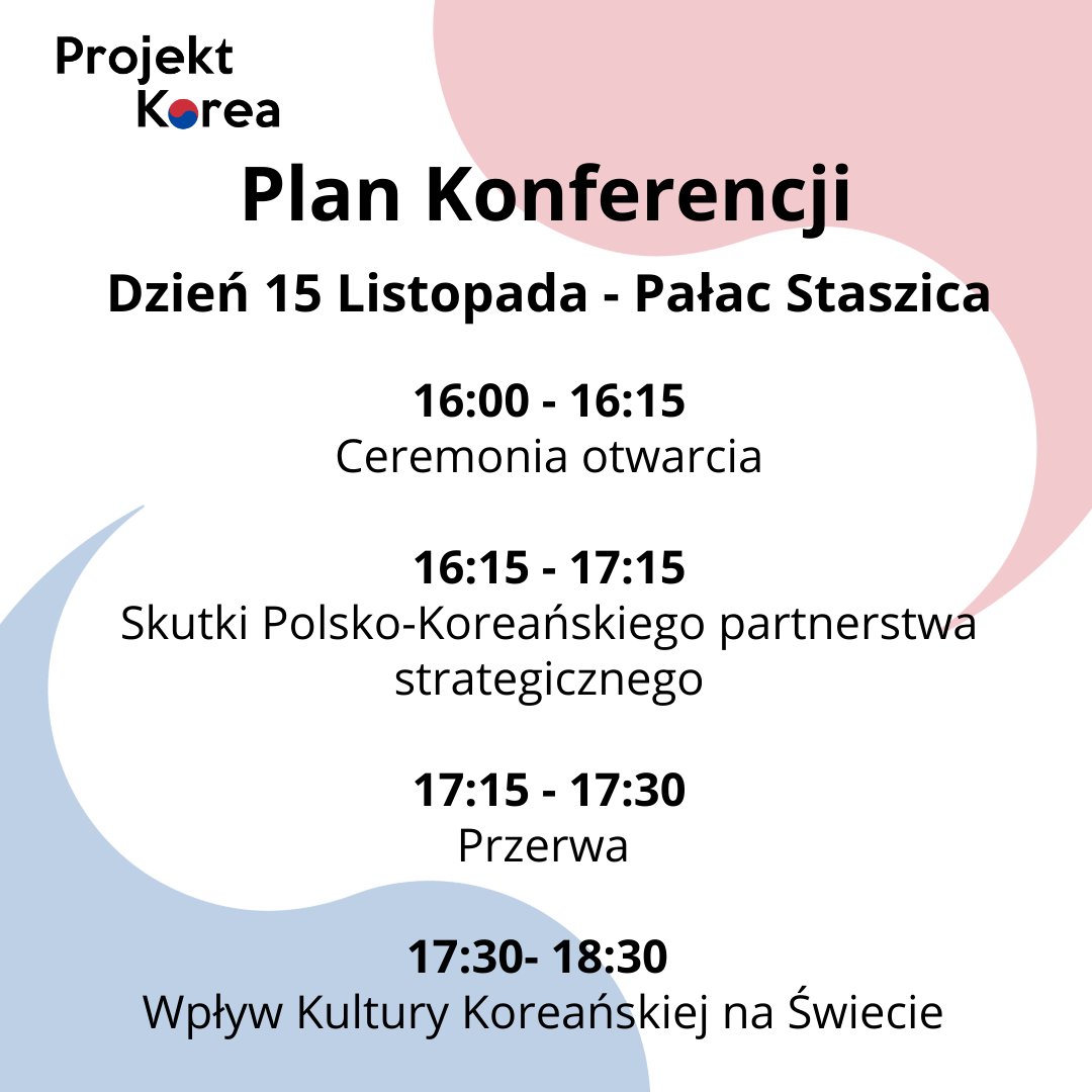 projektkorea's tweet photo. Zapraszamy do zapoznania się z planem i miejscem Konferencji 15 listopada! https://t.co/pD5pH0vUJs