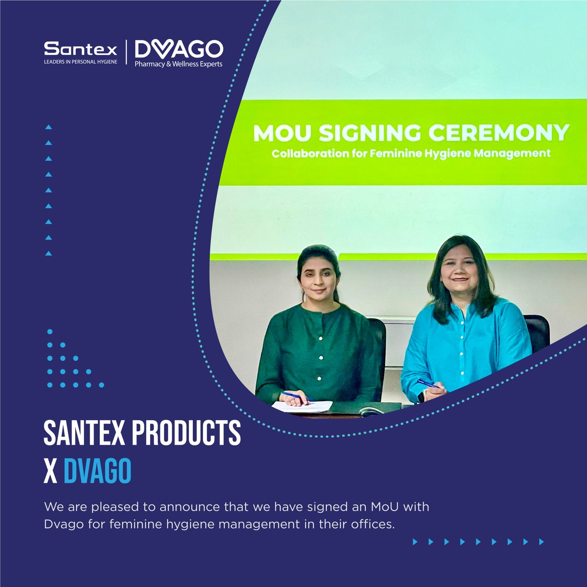 We are thrilled to share the exciting news of our collaboration with @Dvagopk, a pioneer in healthcare solutions. We have teamed up with Dvago in their mission to create a healthier and more inclusive workspace for their female employees. 

#inclusivitymatters #collaboration