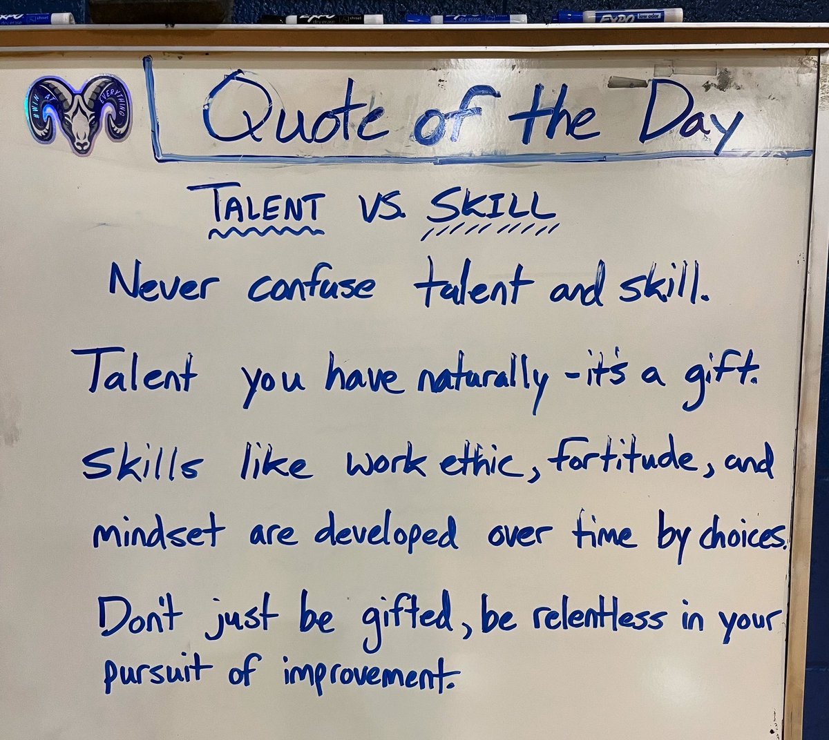 Be relentless in your pursuit of improvement