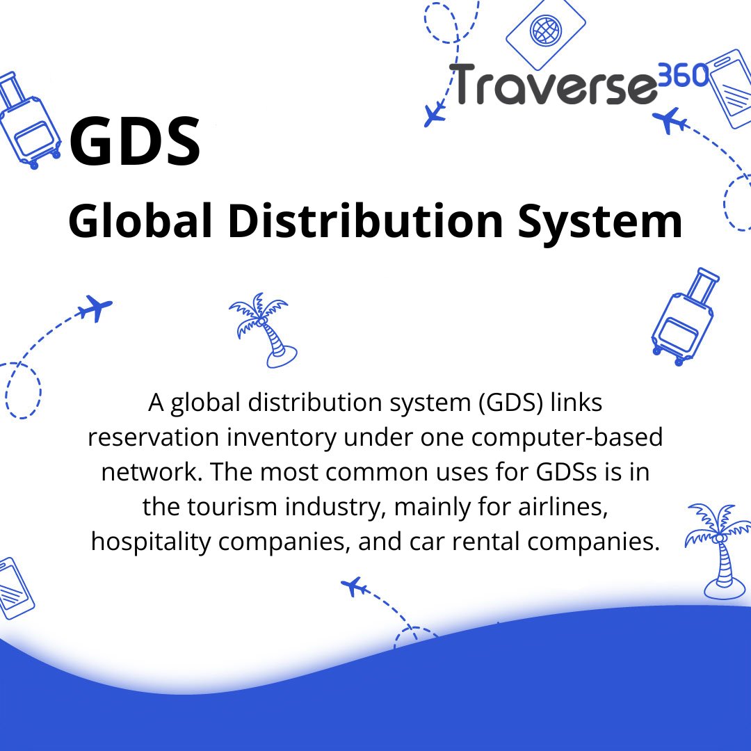 🌐✈️ #SeamlessTravel at Your Fingertips! 🏨🚗
GDS (Global Distribution System) - The digital heartbeat of the #travelindustry, connecting airlines, hotels, and car rentals in one unified network. Discover the #technology that makes your travel experience smoother than ever.