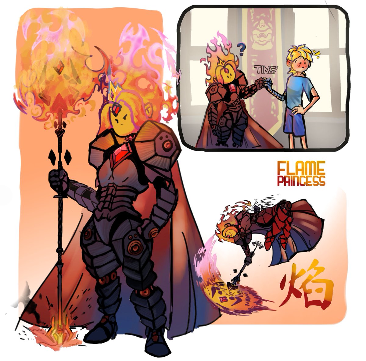 Flame Princess | Smoldering Sovereign of the fire kingdom #adventuretime #Flameprincess #finnthehuman