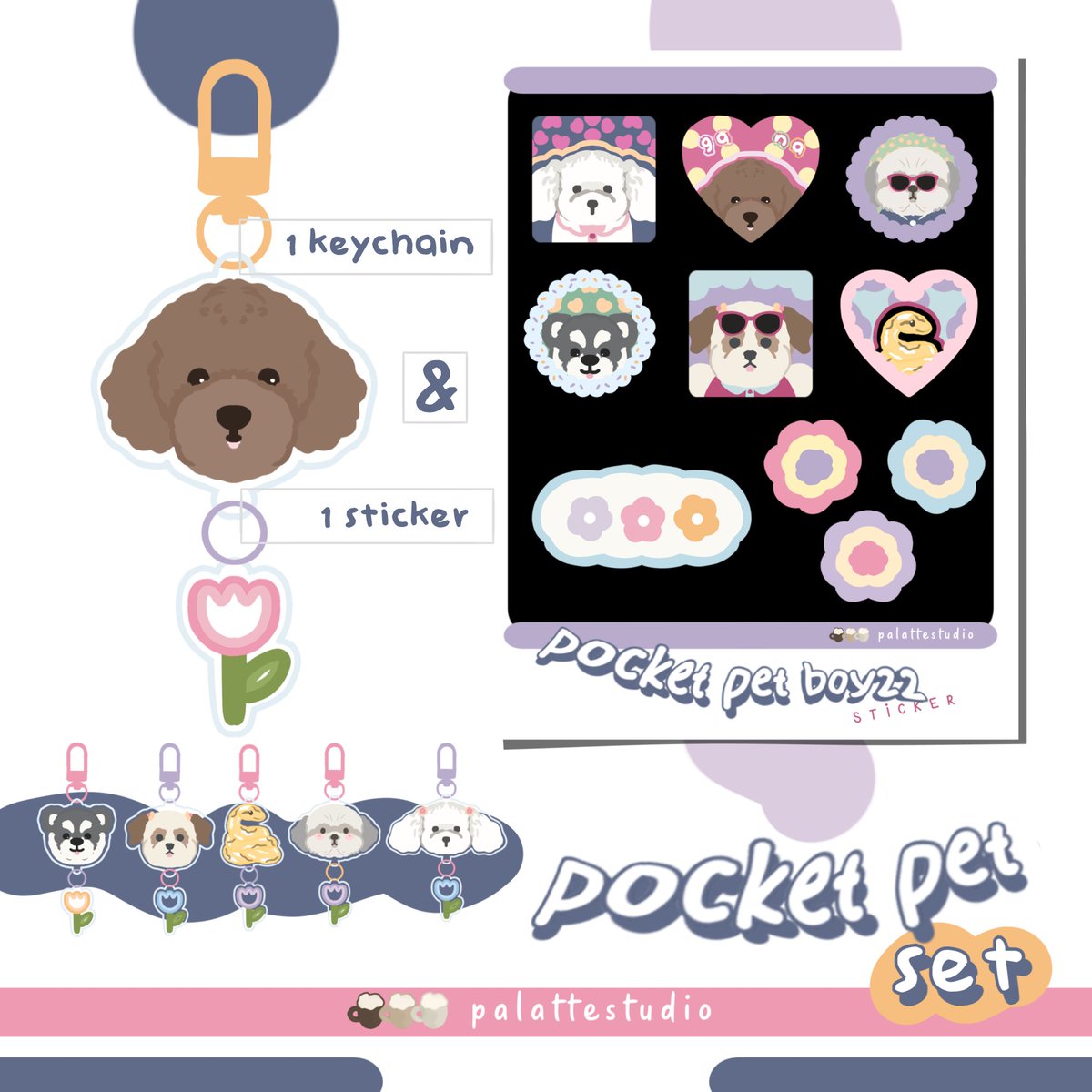 🌸 reshares are appreciated 🌸

─ pre-order "pocket pet boyzz" keychain &amp; sticker ₍ᐢ..ᐢ₎♡

🗓 pre-order period :
6 - 12 november 2023
🍰 all buyers will get a gift from me ♡ but, the first 8 buyers will get a special gift 🌷💌

❥៚ bit.ly/pocketpetboyzz…