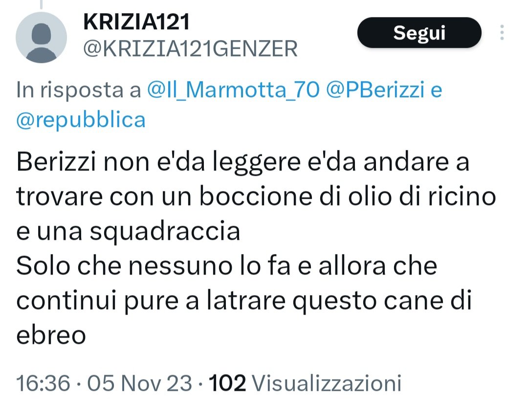Paolo Berizzi tweet media