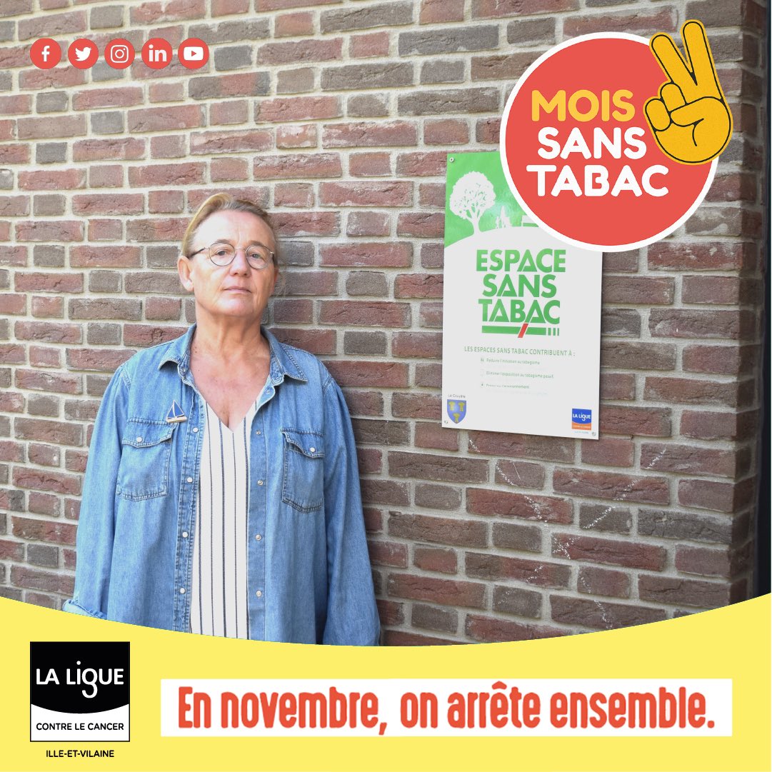 [ Mois Sans Tabac 🚭] 

Rencontre avec la commune de La Couyère qui a récemment mis en place des Espaces sans Tabac au sein de sa commune. 🗣

🌐 bit.ly/MoisSansTabacI…

#LigueCancer #MoisSansTabac #StopTabac #VieSansTabac #CD35 #Interview