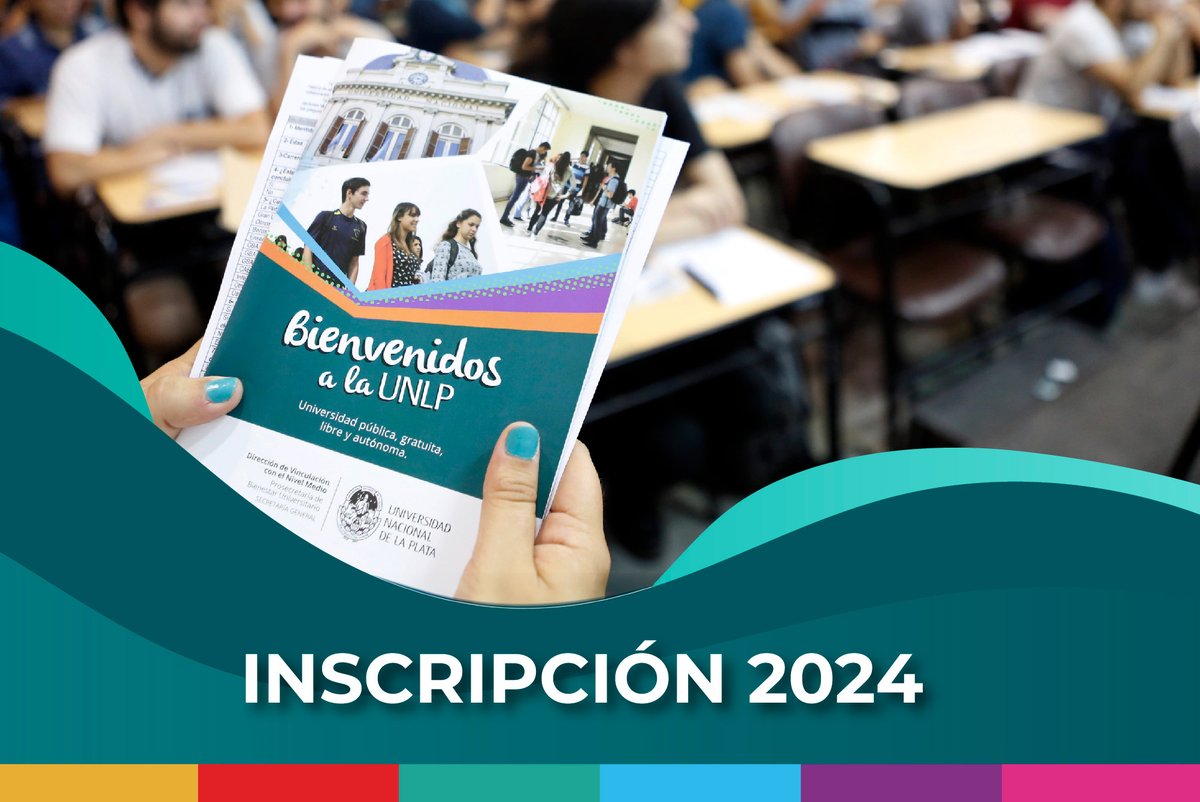 #BuenLunes Comienza hoy la inscripción a todas nuestras carreras para el ciclo lectivo 2024 #VeníALaUNLP 🙋‍♂️🙋‍♀️
🗓️Tenés tiempo para anotarte hasta el 15 de diciembre
💻Inscripción mediante un formulario virtual
Más info 👉 unlp.edu.ar/institucional/…