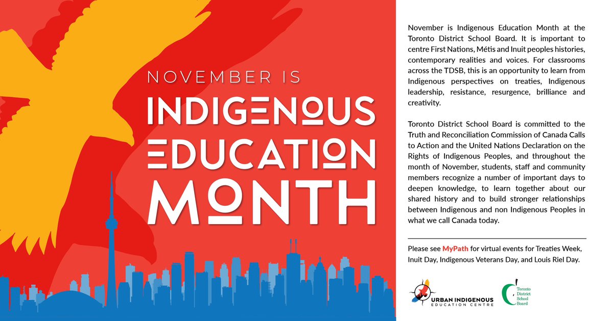 November 5-11 is Treaties Recognition Week, a time to continue to learn about Treaties, Rights & Responsibilities. Please see ontario.ca/page/treaties-… for resources along with this guide by @ETFOeducators etfofnmi.ca/wp-content/upl… #TruthAndReconciliation #TreatiesRecognitionWeek