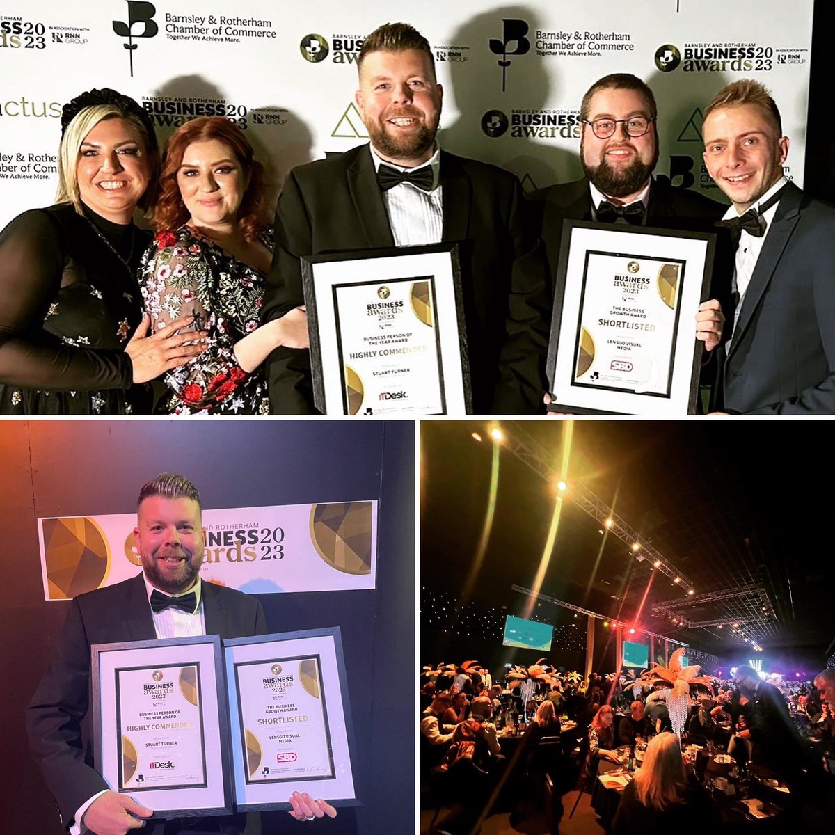 The LensGo team had a fantastic night at the <a href="/brchamberuk/">Barnsley & Rotherham Chamber of Commerce</a>  #BusinessAwards at <a href="/MagnaScience/">Magna Science Adventure Centre</a> 
We were delighted  to be shortlisted in the #businessgrowth + congratulations to our director <a href="/TurnerMedia1/">Stuart Turner</a> for being awarded Highly Commended in the Business Person of the Year category