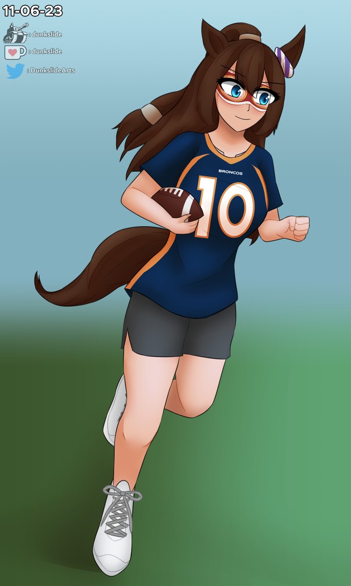 DunkslideArts's tweet photo. Now draw her rushing for a 40 yard touchdown
#umamusume https://t.co/m3yhc0U9jy