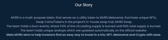 Meta MVRS Story:

🔹t.me/mvrstokencommu…
🔹mvrstoken.org
#Crypto