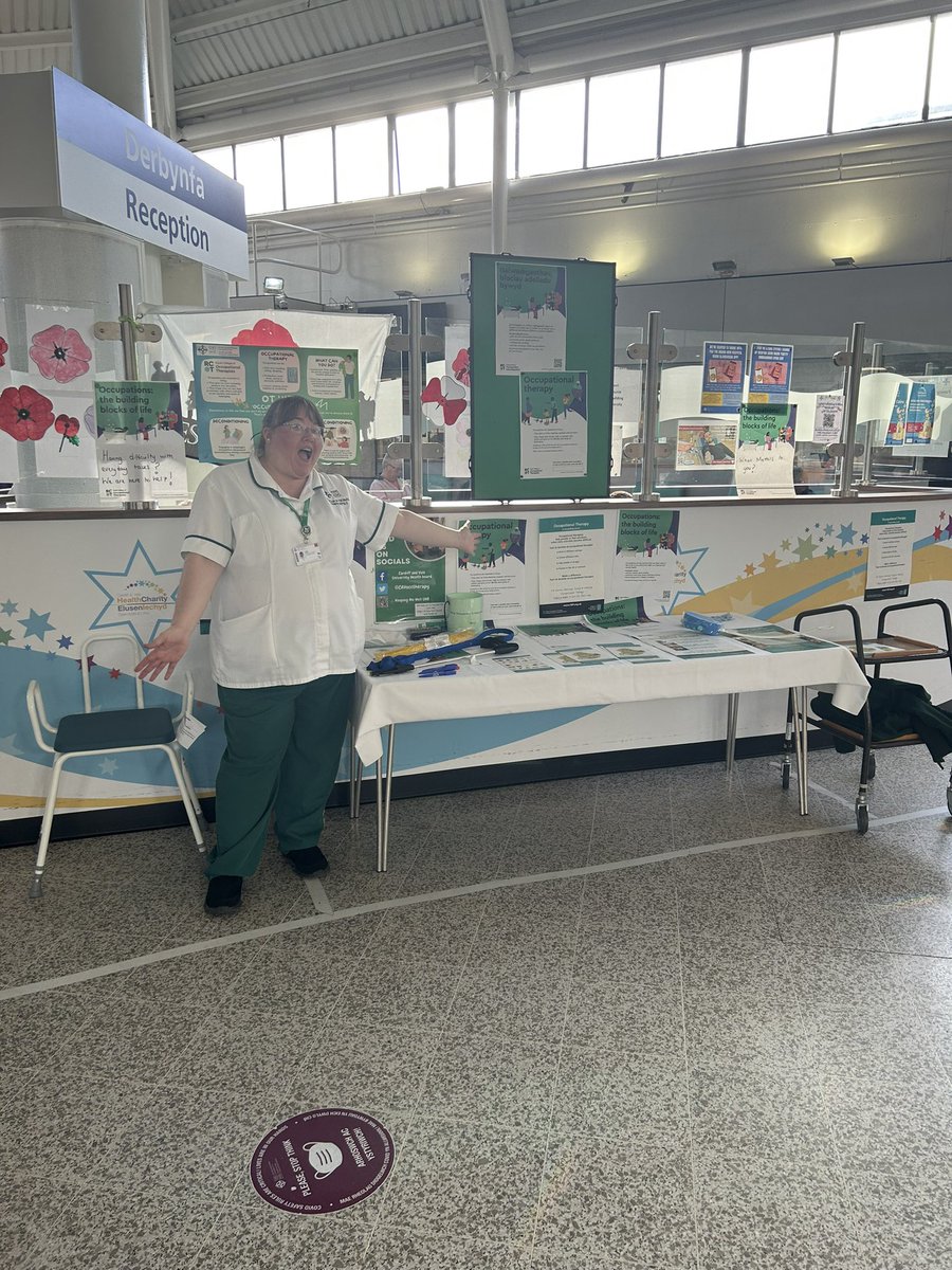 Sophie David (@sophdavid) on Twitter photo We’re in the UHW Concourse all day today to celebrate and promote our Occupational Therapy profession💚 <a href="/CAVocctherapy/">Cardiff and Vale UHB Occupational Therapy Service</a> <a href="/theRCOT/">Royal College of Occupational Therapists</a> We’re in the UHW Concourse all day today to celebrate and promote our Occupational Therapy profession💚 <a href="/CAVocctherapy/">Cardiff and Vale UHB Occupational Therapy Service</a> <a href="/theRCOT/">Royal College of Occupational Therapists</a>
