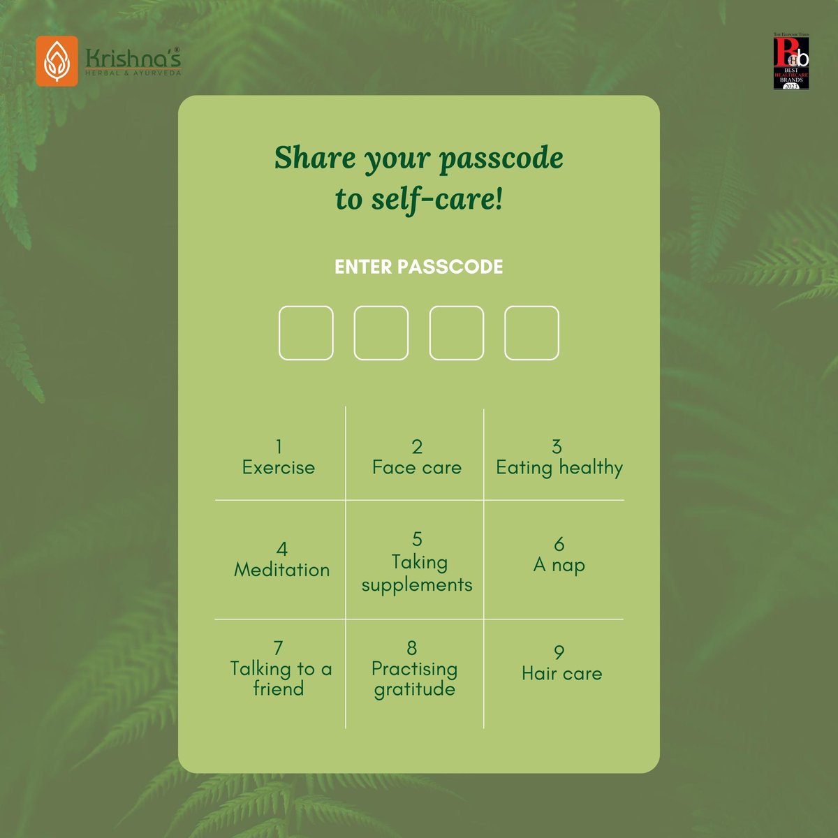 Unlock your self-care mode with the passcode to happiness! Which button are you pressing today? Share your code below! 💆‍♀️🚀 . . . #krishnaherbal #ayurveda #herbal #ayurvedic #remedies #hair #haircare #hairhealth #selfcare #shampoo #hairgel #aloevera #organicproduct #natural