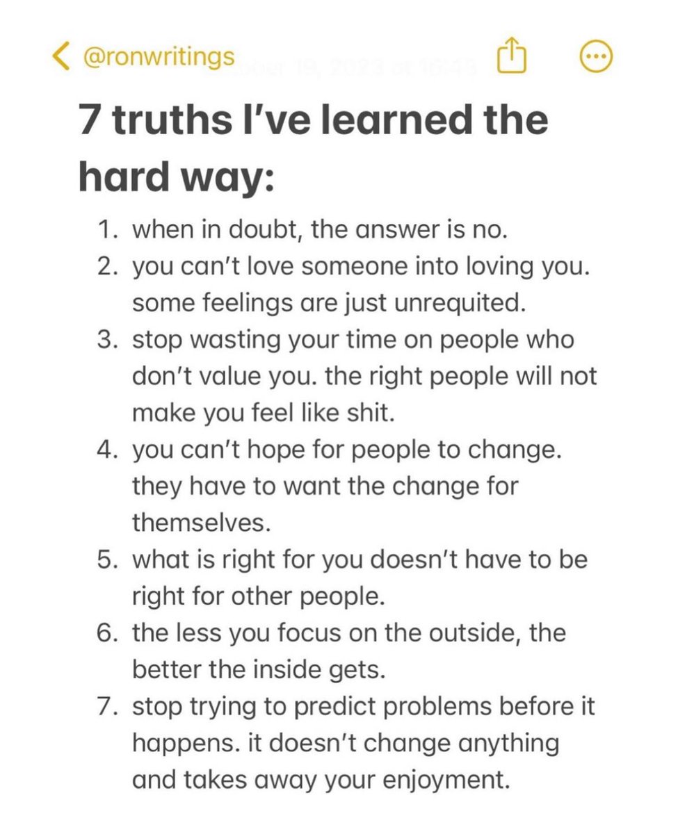 7 truths I’ve learned the hard way: