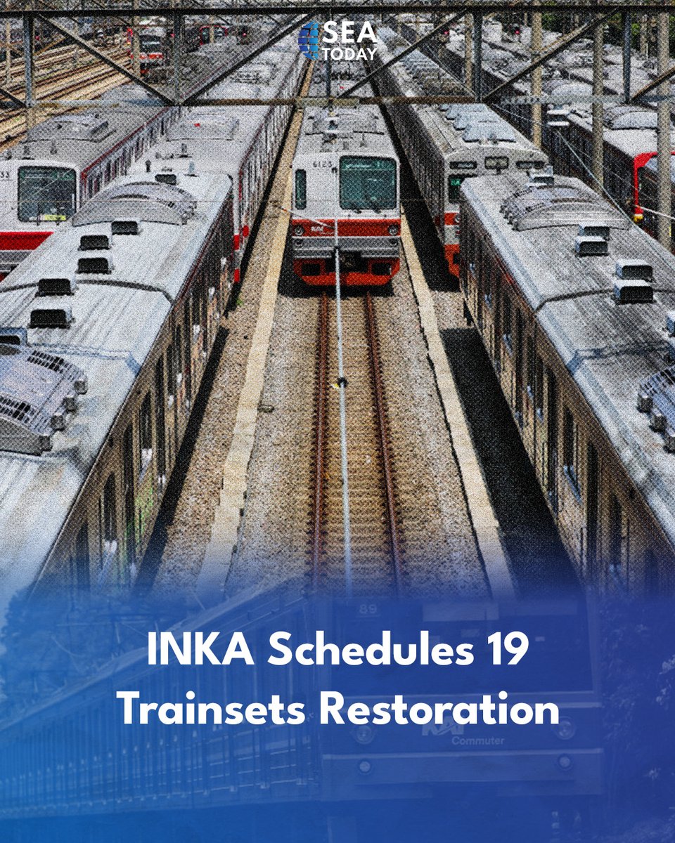 seatodaynews's tweet photo. PT Kereta Commuter Indonesia (KCI) or KAI Commuter has started the retrofit process for 19 KRL trains, which will be carried out by PT Industri Kereta Api Indonesia (Persero) or INKA on Saturday (11/4).
#SEAToday #SEATodayNews #Jakarta #Indonesia #CommuterLine #KAICommuterLine https://t.co/7vg4E38LHq