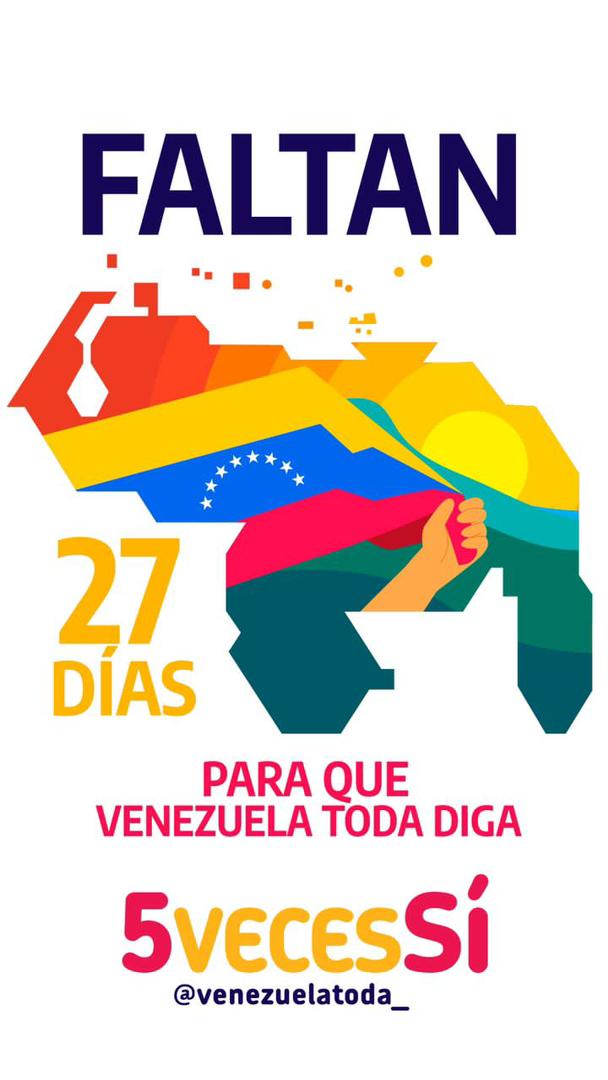 El Esequibo no es solo una región que estamos defendiendo, sino que es parte vital de nuestra identidad nacional al que todos los Venezolanos y Venezolanas debemos responder y defender. 

#VivaLaNavidad 
#5VecesSiPorMiEsequibo