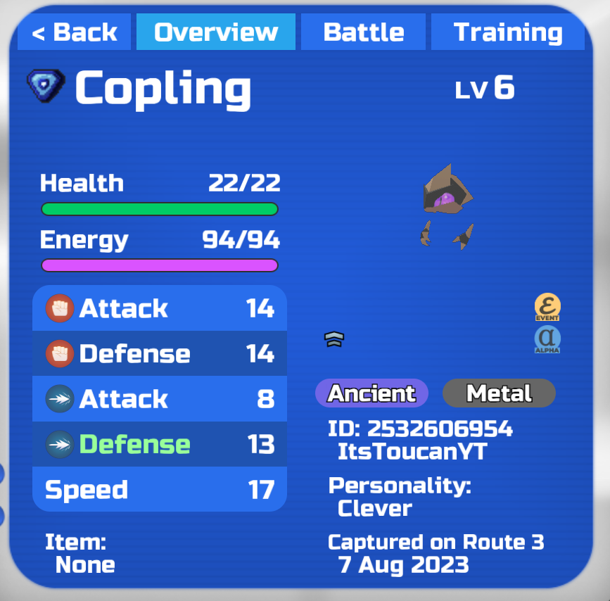 LoomianLegacy20's tweet photo. 🎉 2,000+ Followers Special Gleam Bronze Copling Giveaway! 🟤 

¬ Follow @LoomianLegacy20! 🫶
¬ Like &amp; Retweet! ❤️🔁
¬ Tag a Friend! 👥  
¬ Join our Server: https://t.co/nT6jEj0dQH!🤝

(P.S. We are less then 100 Members away from 7,00 Members! 👀)

 👉 #LoomianLegacy #LLVOS 👈 https://t.co/zn4kSlF5hs