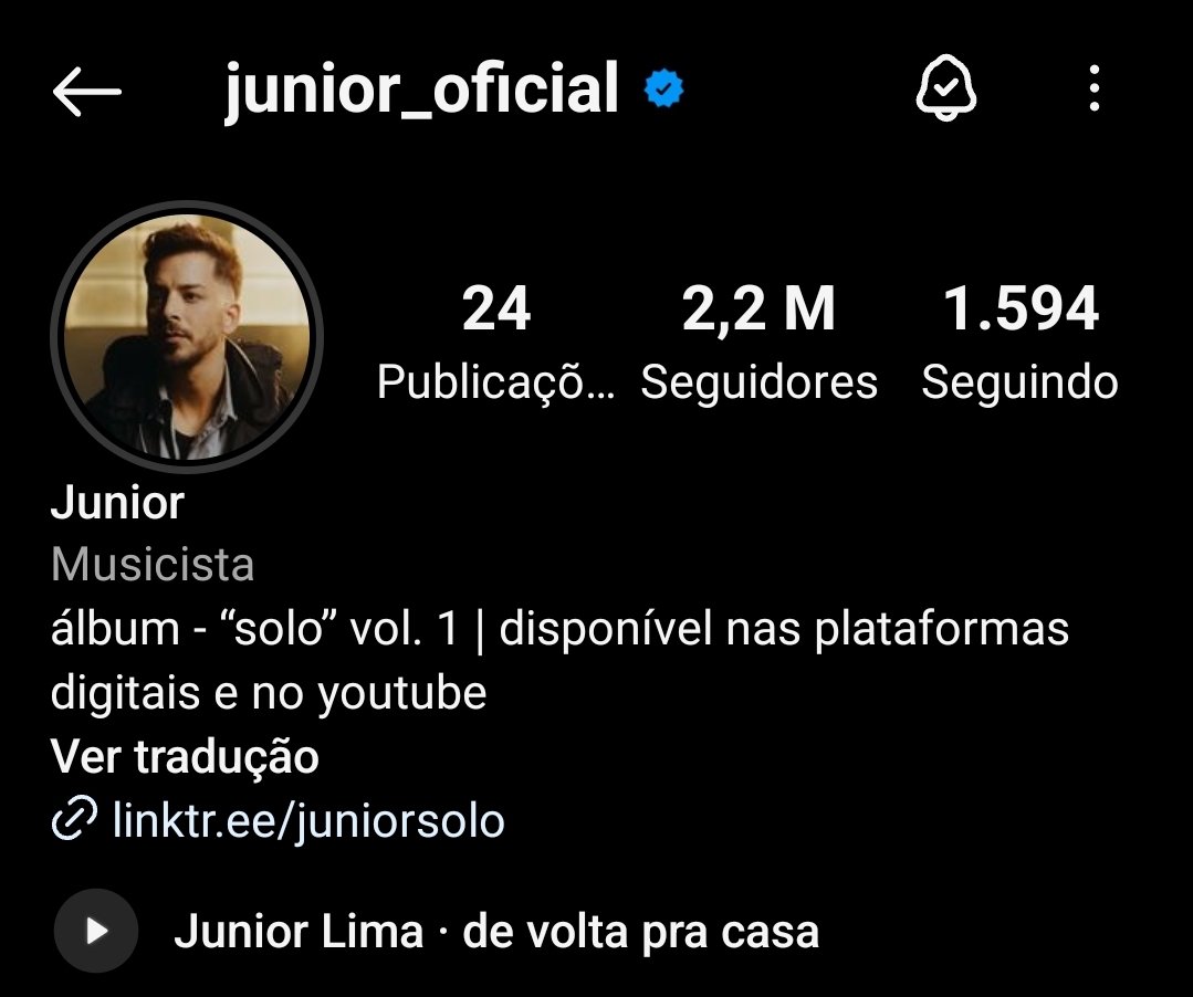 planetjuniorl's tweet photo. Junior atingiu a marca de 2.2 milhões de seguidores no Instagram! 

#juniorsolo #juniorlima #devoltapracasa https://t.co/cd4pxhDw1R