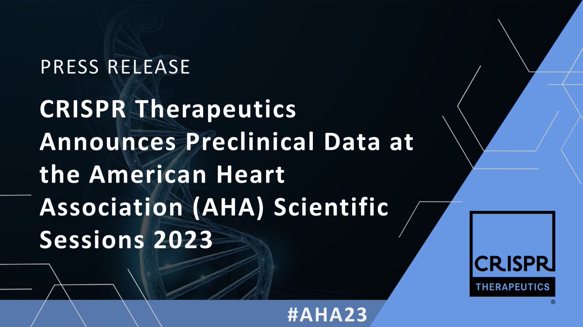 Today, we announced preclinical data from our investigational programs for the treatment of cardiovascular disease at the American Heart Association (AHA) Scientific Sessions 2023. Learn more here bit.ly/47oCkLX #AHA23